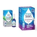 TheraTears Sterylid Eyelid Cleanser and Dry Eye Therapy Lubricant Eye Drops Bundle, 2 fl oz i 30 Fials
