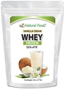 Z Natural Foods Vanilla Cream Protein Isolate serwatka, Żywienie bogaty, Flavorful Protein Powder for Heart Health and Immunity, Wielki w Herbata, Kawa, Smoothie, Non-GMO, Gluten- Free, Kosher, 5 funtów