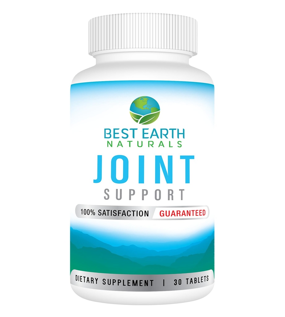 Best Earth Naturals Joint Support- Glukozamina, Chondroitin, MSM & Specjalne witaminy i składniki odżywcze dla pleców, Hip & Joint Support - Joint Supplement for Joints, Mięśnie i Elastyczność 30 Day Supply