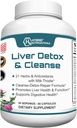 Hybrid Nutraceuticals Liver Cleanse Detox & Naprawa - Ostrze mleka, Ekstrakt z karczocha, Korzeń Dandelion