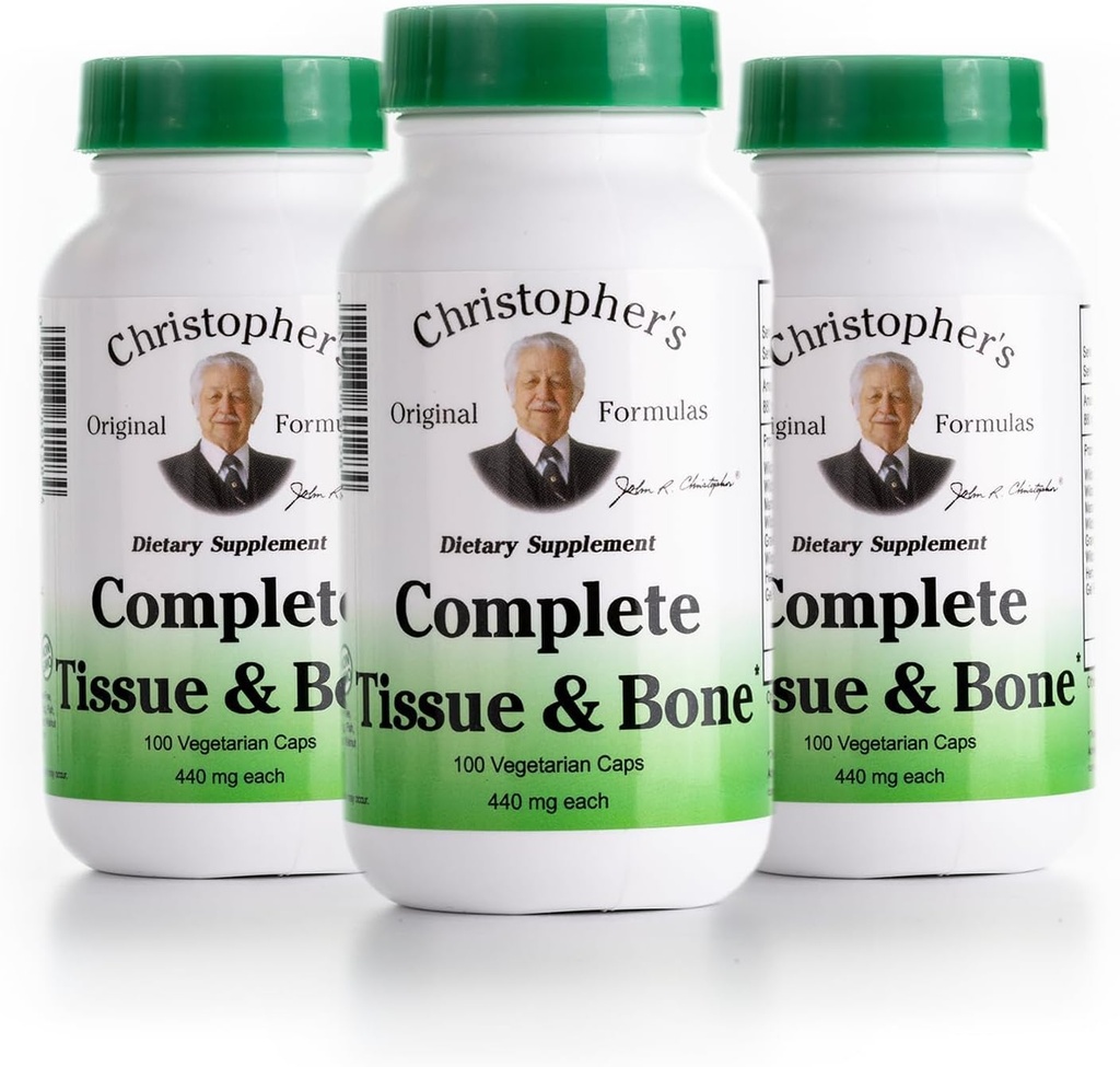 Dr Christophers Formulas Complete Tissue and Bone, 440mg, 100 kapsułki (3 opakowania)