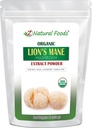 Z Natural Foods Organic Lion’s Mane Mushroom Extract Powder, Vitamin-Rich Superfood Powder, Perfect for Tea and Smoothies, Non-GMO, Vegan, Gluten-Free, Kosher, 1 lb.