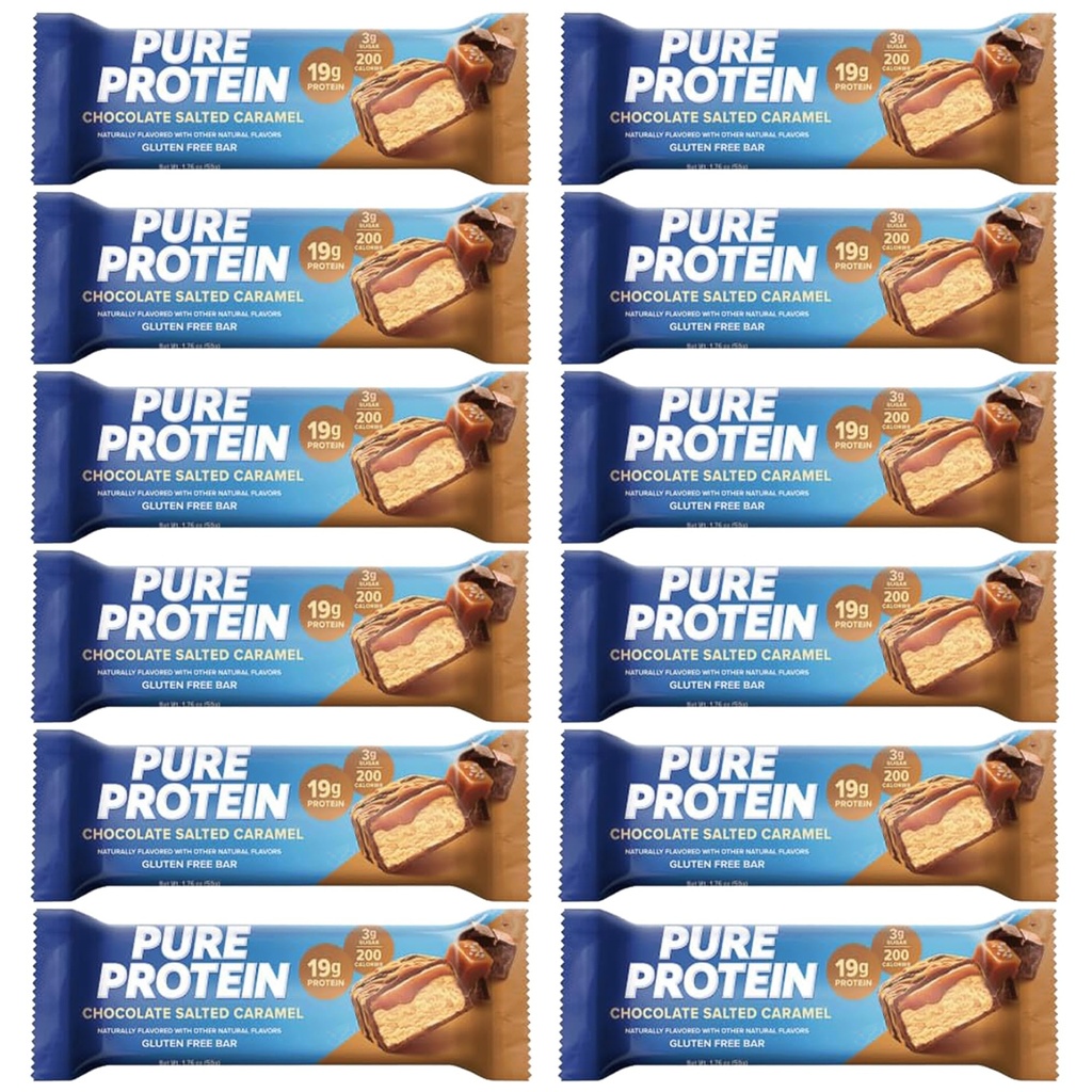 Czyste batoniki białkowe, wysoki poziom białka, odżywcze przekąski do wspierania energii 1.75 oz niski cukier, gluten wolny 12
