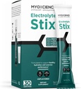 MyoXCIENCE Electrolyte STIX STIX 124; Proszek elektrolitowy kreatryny 124; Odzysk z ćwiczeń i rozwoju mięśni w / Real Salt (Unflavored) (Stix 30 ct)