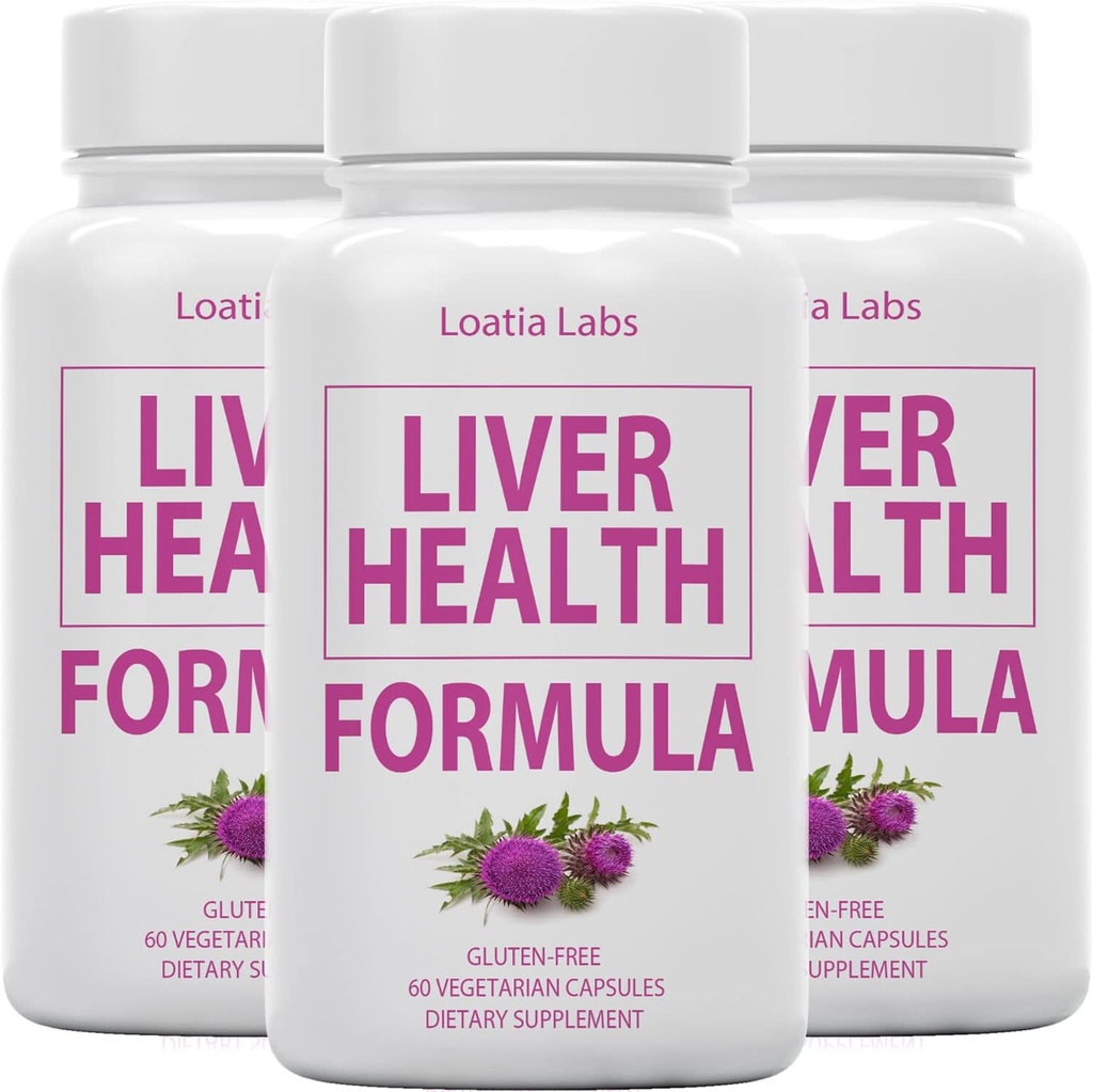 (3 Pack) Liver Health Formula, Cleanse, Detox, Flush, Naprawa Tłuszcz wsparcia wątroby, z Karczoch, Ostrość mleka, Dandelion, Burak, Berberine, Czyste naturalne badania Superstar, Vegan kapsułki suplement