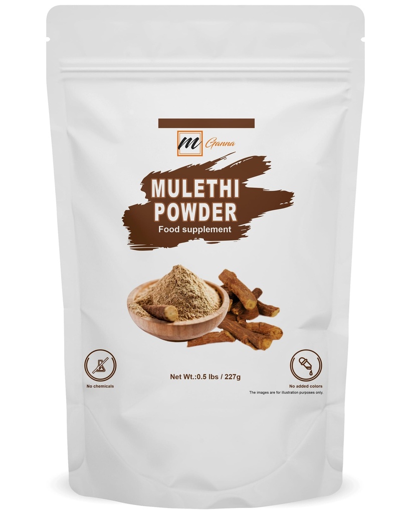 Czysta muletia / lukrecja / Glycyrrhiza Glabra Proszek do pielęgnacji i kosmetyki 227 GMS / 0,5 LBS