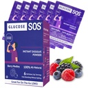 Glukoza SOS Glukoza Berry Medley Glukoza Proszek, Naturalne opakowania Dextrose, Fast- Absorpcja, Nieustannie Rozpuszczalniki, Brak wody, 6 Saszetki na pudełko