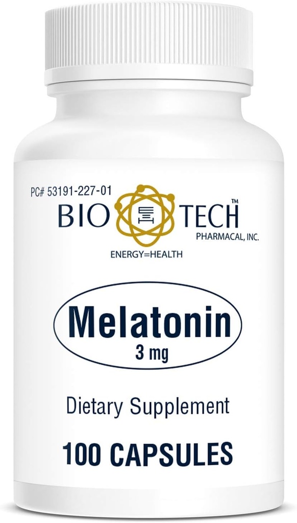 Bio- Tech Farmaceutyczna melatonina (3 mg, 100 kapsułek)