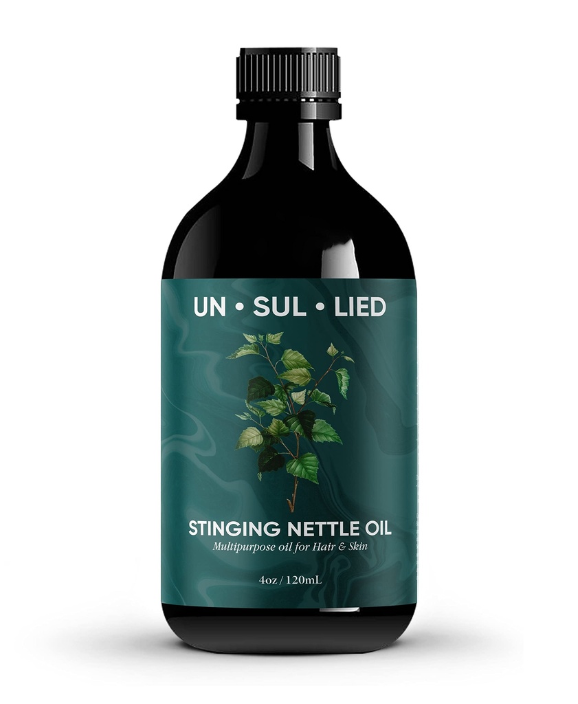 Stinging Nettle Multipurpose Oil for Hair Growth and Skin Soothing- Softening- Moisturising for Men and Women- Natural 4 oz