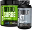 Jacked Factory Nitroshare Pre- Trening w Blue Malina & Build XT Muscle Building Bundle dla mężczyzn i kobiet