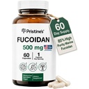 PRISTINE 's Fucoidan 500MG Suplement odporności kapsułki - 60 Day Supply - Brown Seaweed Extract - Pothent Herbal Antioksydant Lung Health & Skin Health Support