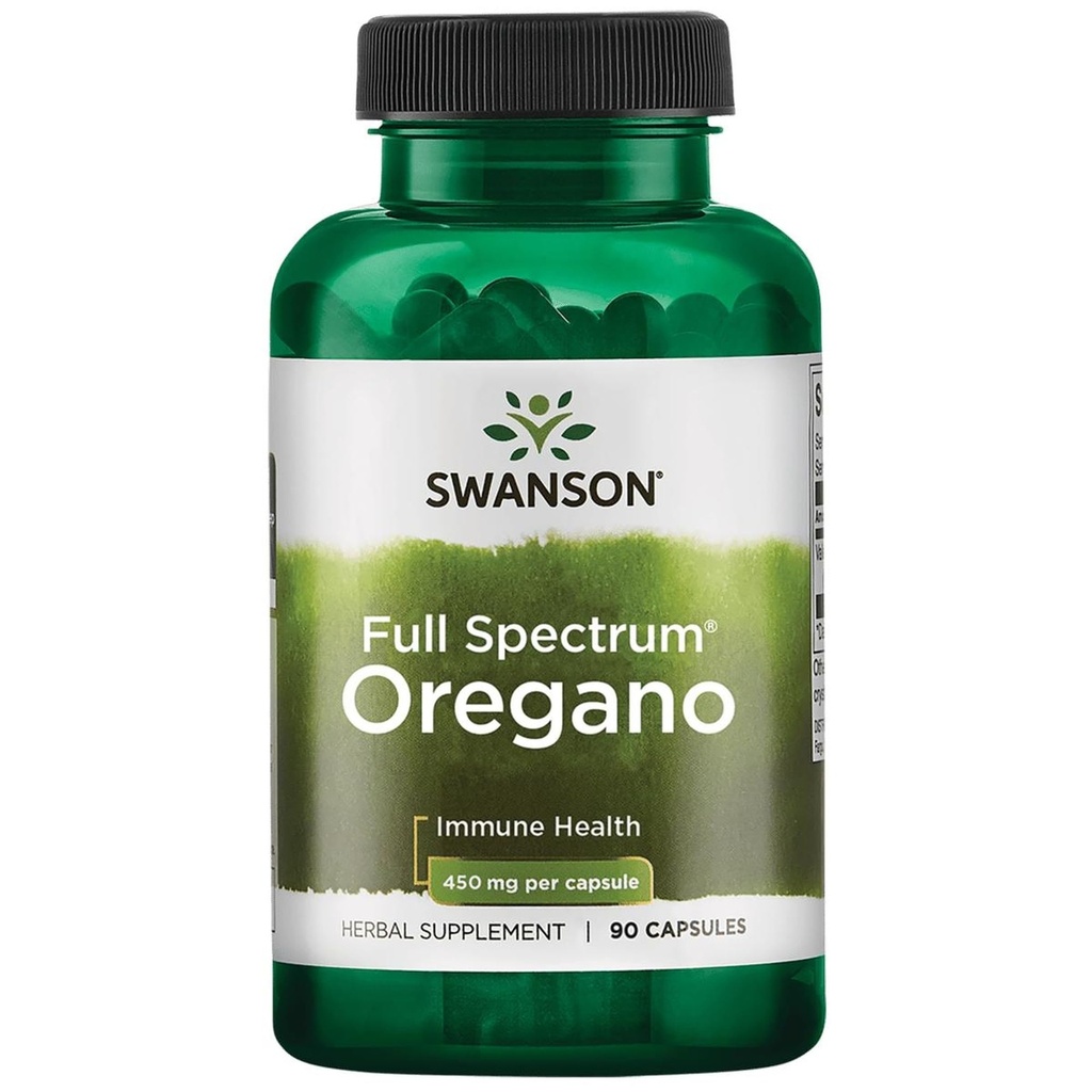 Swanson Oregano 450 Miligramów 90 Kapsułki