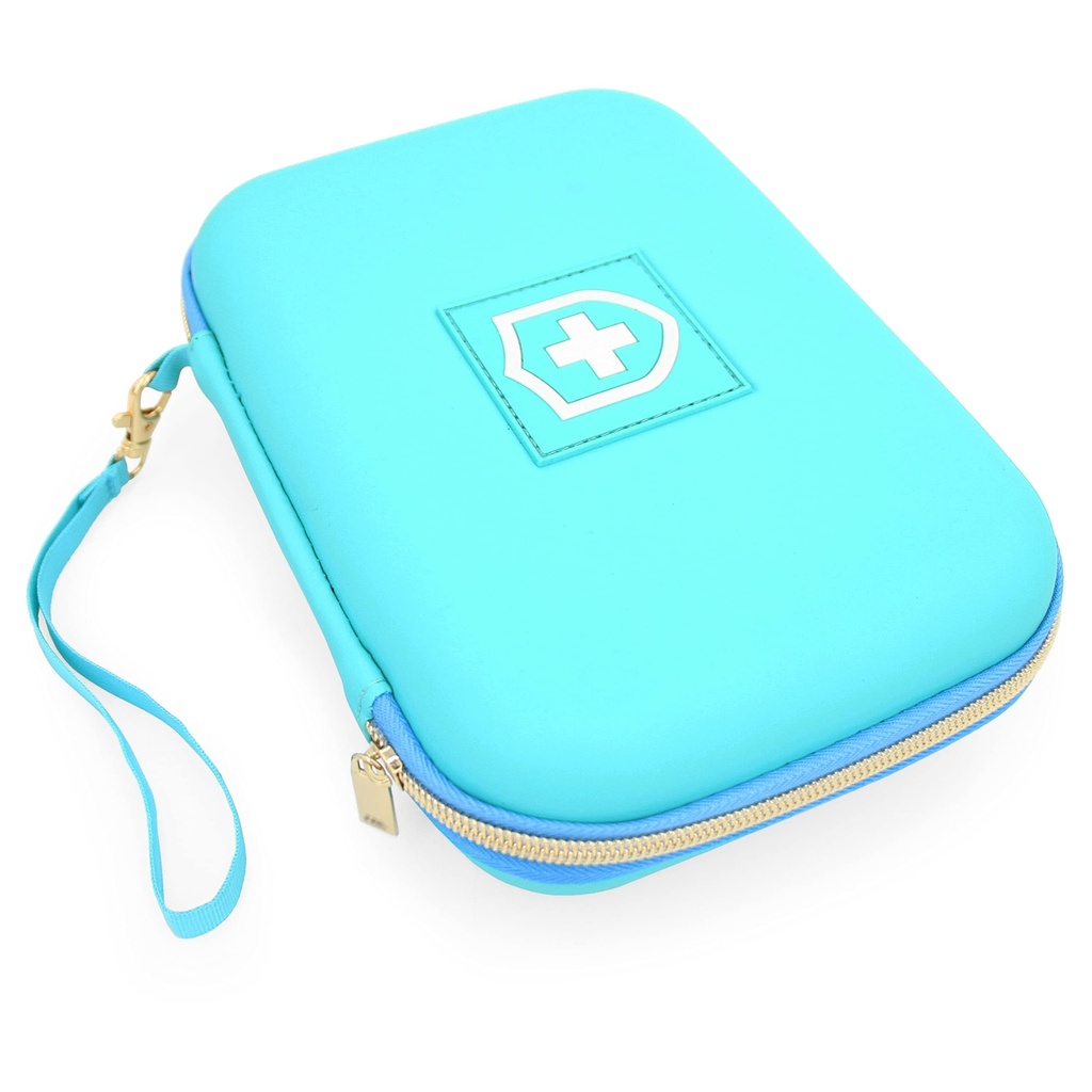 CASEMATIX 8 "Turquoise Asthma Inhaler Case for Travel Fits Spacer, Maska i akcesoria, Zawiera tylko przypadku