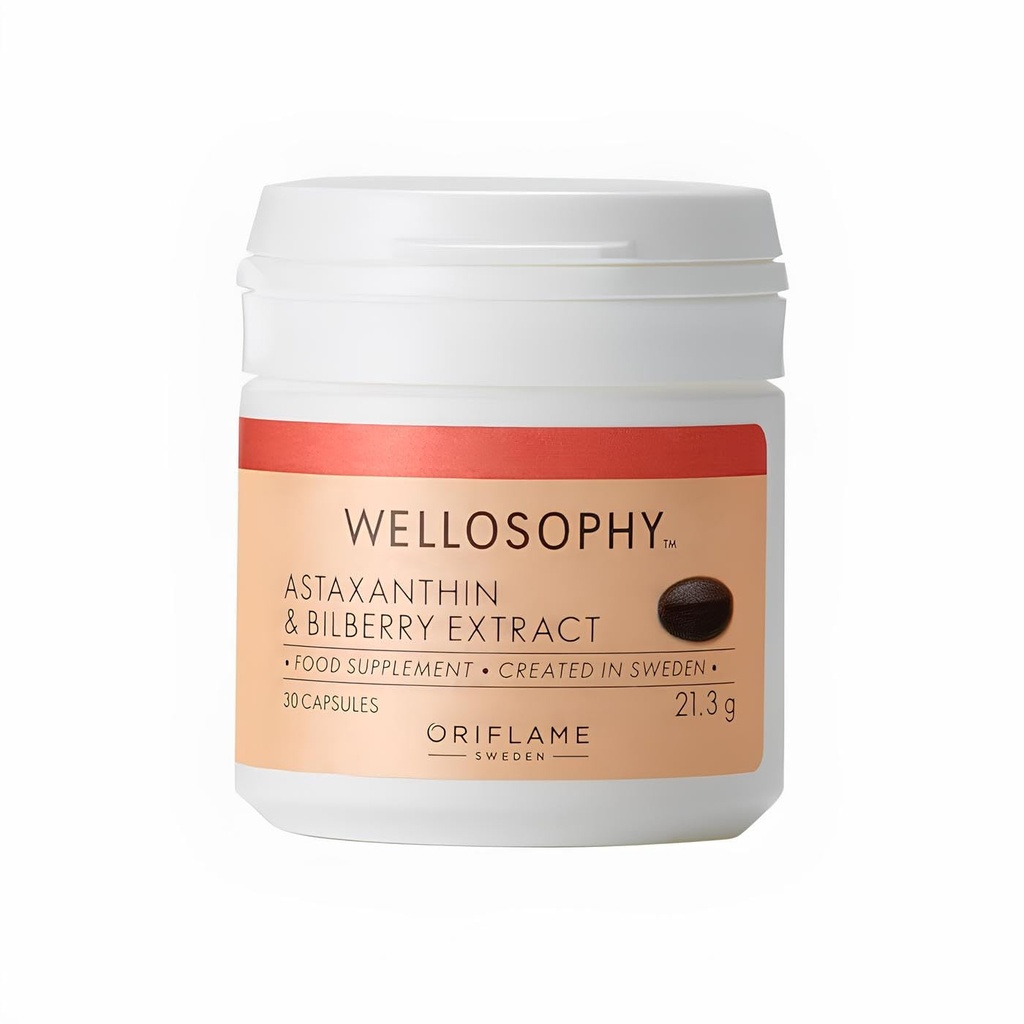 WELLOSOPHY- wellness by oriflame Astaxantina & Bilberry Extract 30 kapsułki