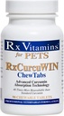 Rx Witaminy CurcuWIN Curcumin dla zwierząt domowych - Wsparcie immunologiczne dla kotów - Wsparcie dla psów - 90
