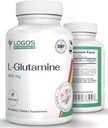L glutamina 1000mg ↓ 124; suplement diety dla tkanek mięśniowych ↓ 124; nieGMO L- glutamina dla Gut Health i Lining Adult 124; niearomatyczne tabletki (100 Count)