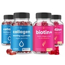 NutraChamps Complete Hair, Skin & Nails Bundle. Biotin, Kolagen, Keratyna