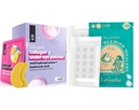 LE GUSHE Pimple Patches for Face (132 kropki) & Under Eye Patches (30 par). Złote oczy Maska z Collagen & Amino Acid, Cooling Eye Care for Rotinkles, Puffy Eyes & Dark Circle