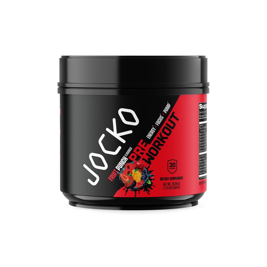 Jocko Paliwo pre Workout dla mężczyzn i kobiet - Wysokie Stim Niskie mieszanka cukru z Beta Alanine + L- Citrulline, Wsparcie pompy mięśni, Energia, & Odzyskiwanie, 200mg kofeiny owocowej Punch, 30 Sługi 1.31lbs (594 G)