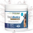NWC Naturals Total- Biotics, Kot & Psy Probiotyki dla zdrowia trawiennego z prebiotykiem, Niezapalony Probiotyk dla psów i kotów, Suplement do Gut, Skóra, Płaszcz, Ulga żołądkowa, 100 Sługi, 2.22 Ounces