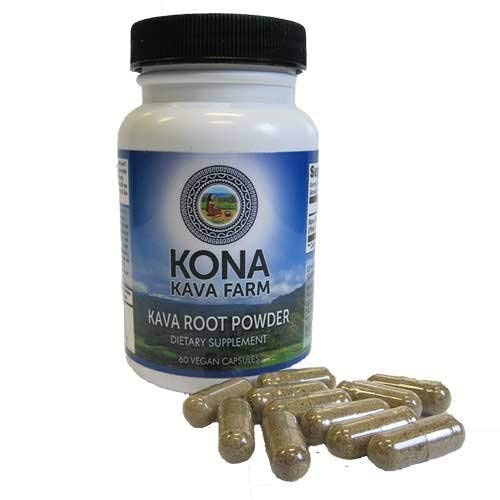 Kava Root Only Premium Kapsułki 124; Kava Root Extract Proszek Kapsułki 10% Kavalaktone Advanced 124; Kava Root Supplement for Relaxation (60 kapsułek)