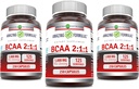 Amazing Formulas BCAA 2:1:1 1000 Mg Per Serving | Capsules | Branched Chain Amino Acids Supplement | Non-GMO | Gluten-Free | Made in USA (3 Pack, 250 Count)