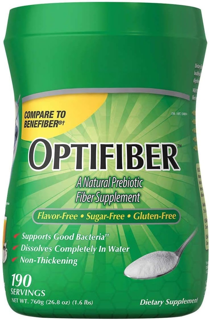Optifibe 'r Powder by Kik- Iand, Fiber Supplement, 25.6 oz (190 Służenie)