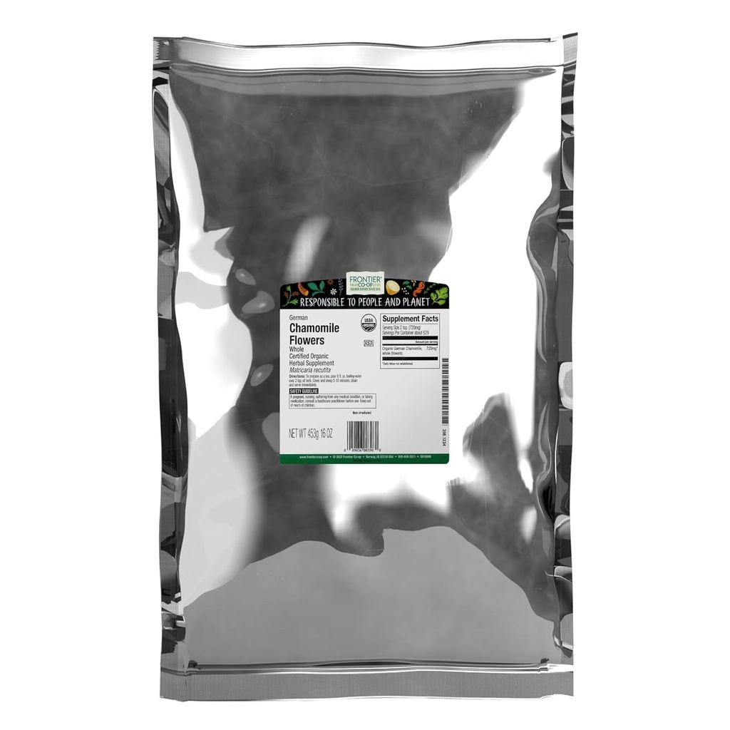 Flowers, Kosher, Luzem Herb - Suszone Rumianek Kwiaty dla Herbata, Naturalne Przepisy Skincare i więcej 124; 16 Ounce (Opakowanie 1)