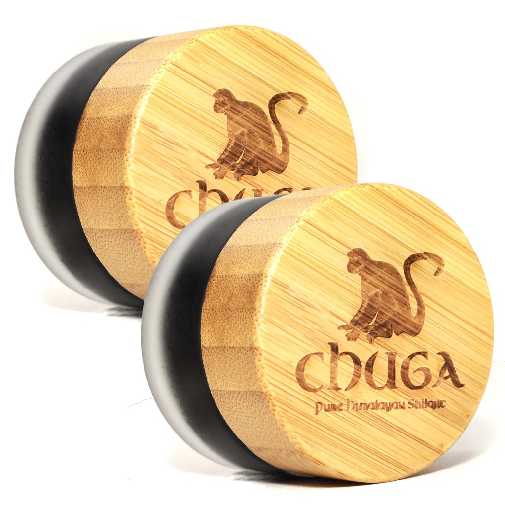 Chuga 's Pure Himalayan Shilajit Resin 124; Natural Sourced Grade A Shilajit, Organic Shilajit Harfered 16000 Feet Hamended 124; Lab Tested in USA, 74 + Fulvic Acid Amend124; 100 Sług na 20 Gram Jar (Pack of 2)