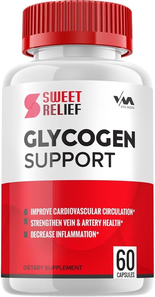 (1 opakowanie) SweetRelief Glycogen - Sweet Relief Capsule Cleaner, SweetRelief Pills, Advanced Formula dla ogólnego Wellness, Sweet Relief Glycogen Recenzje, 60 Kapsułki