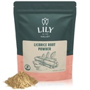 Lily of the Valley Licorice / Liquorice Root Powder - Ground Muleti Sourced from India - Natural Sweetener - Vegan & Glatune- Free - Packed in Resealable Pouch (16oz, 453g)