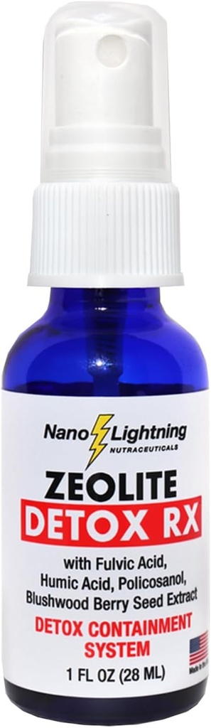 Zeolite Detox Rx Zeolite Detox Nanotechnology Detox Supplement, Niedopasowana Czystość, Superior Absorption Supplements, Wyciąg z nasion czerwieni