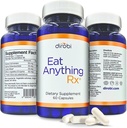 Dirobi Eat Anything Xylose Isomeraza Fruktoza Nieprawidłowe wchłanianie Enzymy, Suplement FODMAP, Enzymy trawienne dla Lepszej Laktozy, Tłuszcz, Białko i Karbohydrat Gaz i Bloating Relief 60 Kapsułki