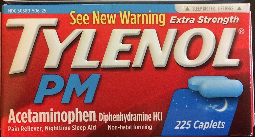 Tylenol PM Kapsułki o dużej wytrzymałości (225 ct.) (2 opakowania)