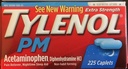 Tylenol PM Kapsułki o dużej wytrzymałości (225 ct.) (2 opakowania)