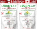 Leonlen 100% Autentyczny Canadian Flax Seed Powder, Wszystkie naturalne, Wysoka zawartość błonnika, Suplement diety, aby poprawić swoje zdrowie pokarmowe, Omega 3, 6 & 9, 18 Oz, Bag (1) (2)