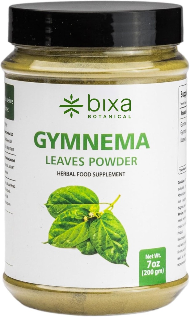 Bixa Botanical Gymnema Leaf Powder (Gudmar, Shardunika) 7 Oz / 200 GRM British 124; Digestive Stimulant