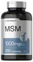 Horbäach MSM Supplement Kapsułki 124; 1000mg 124; 250 Count 124; Non- GMO i Gluten Free Formula 124; Methylsulfonylmetan