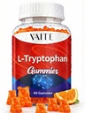 L Tryptofan 1000mg Gummies - Suplement do żucia dla pozytywnego Outlook, Wsparcie dla relaksu i równowagi wewnętrznej, 60 Wegański Gummy do promowania niespokojnych nocy, Wsparcie Mental Focus & Zachęcać do spokojnego snu