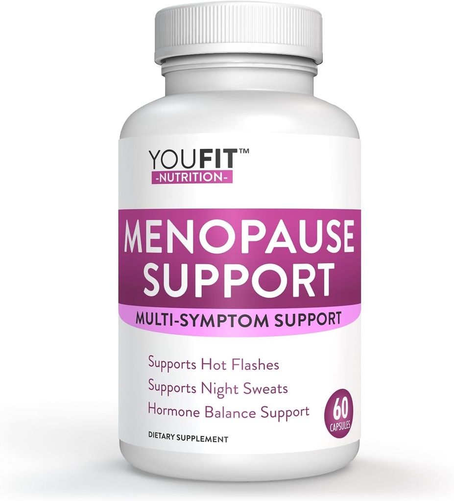 Menopauza Relief kapsułki dla kobiet - Naturalne suplementy menopauzy dla kobiet - Kompletne wsparcie menopauzy dzień i noc - Redukuje gorące błyski, Stres, nocne poty - 30 Służenia