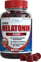 Vita Cud Melatonina Gumiaki Dzieci Dorośli 5 mg - Dodatkowa siła Sen Gummy Sleep Pigułki Suplement dla dzieci i dorosłych Spokojny Sen Pomoc