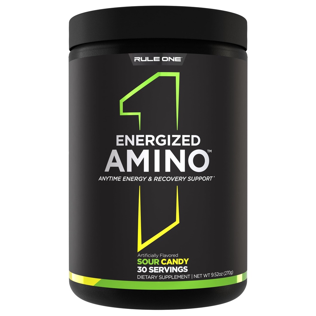 Artykuł 1 Zenergetyzowana Amino - Wsparcie w zakresie energii i odzyskiwania energii w każdej chwili z BCAA, glutaminy, cytruliny, Beta Alanine i kofeiny z zielonych ekstraktów kawy i herbaty (30 Służenia, Sour Candy)