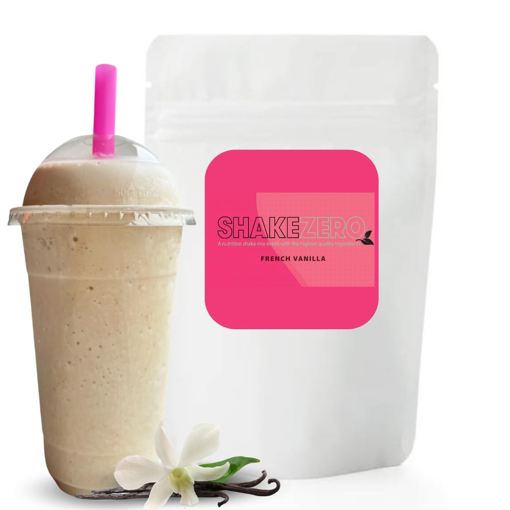 Shakezero French Vanilla (1- 5lb Pkg) ~ Białko w proszku z plantatora Mieszanka do zamiany posiłku