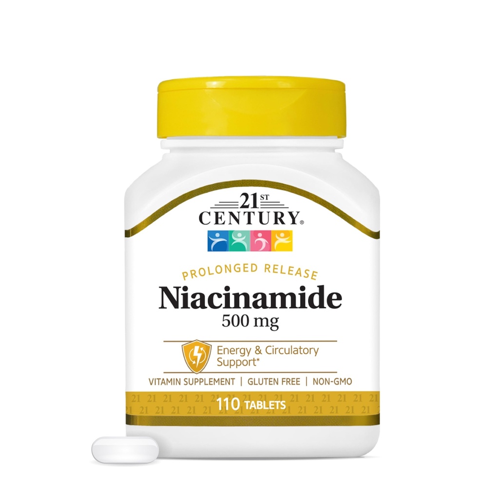 21. Century Niacynamid 500 mg tabletki o przedłużonym uwalnianiu, 110