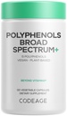 Codeage Polyphenols Broad Spectrum Supplement - Mieszanka 15 Jagody, Owoce i ekstrakty botaniczne, Decaf Green Tea Leaf, Quercetin, Resveratrol, Pomegranat, Turmeric - Non-GMO - 120 Kapsułki