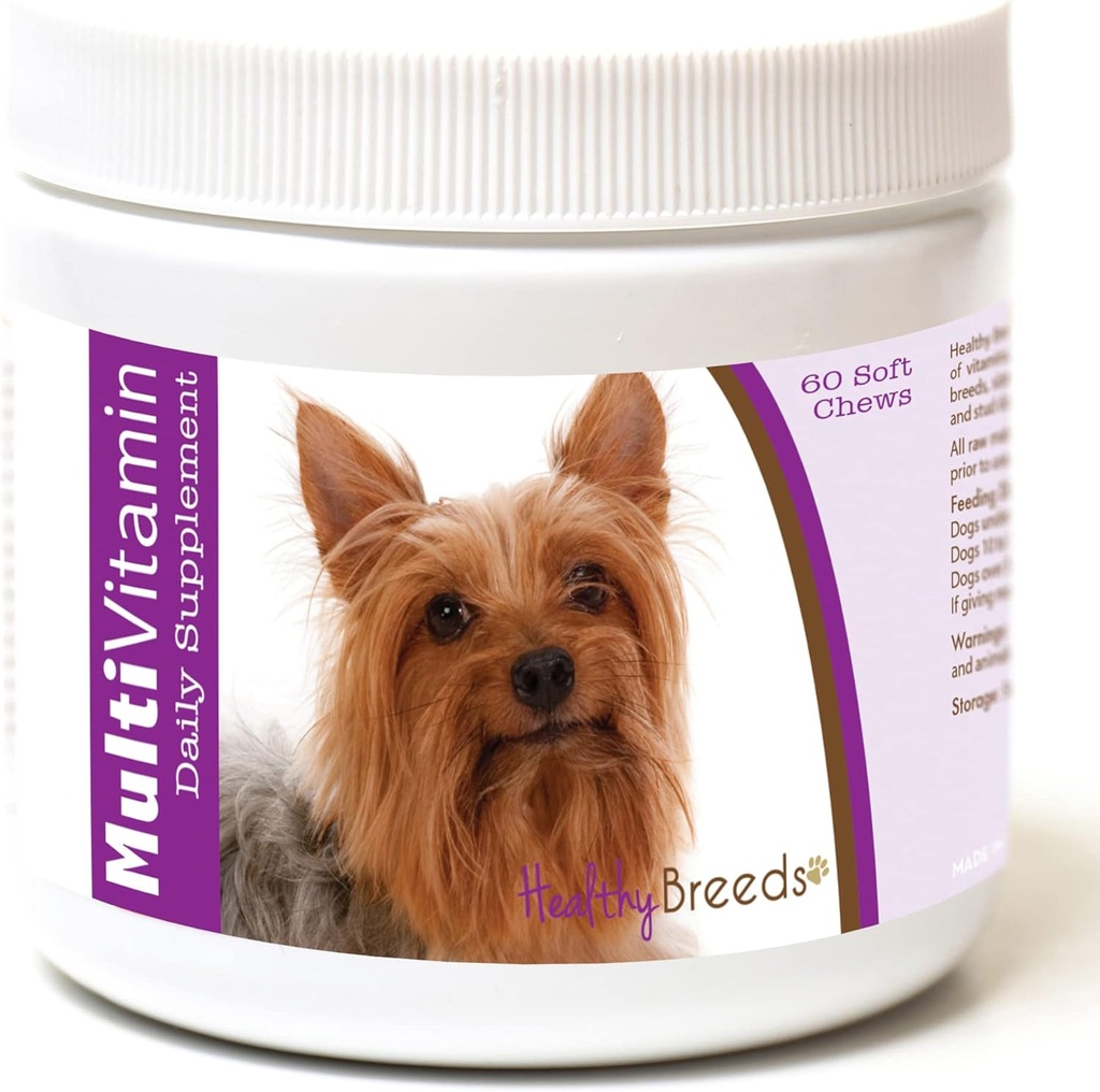 Zdrowe Hodowle Silky Terrier Wielowitaminy Miękkie Chews 60 Count