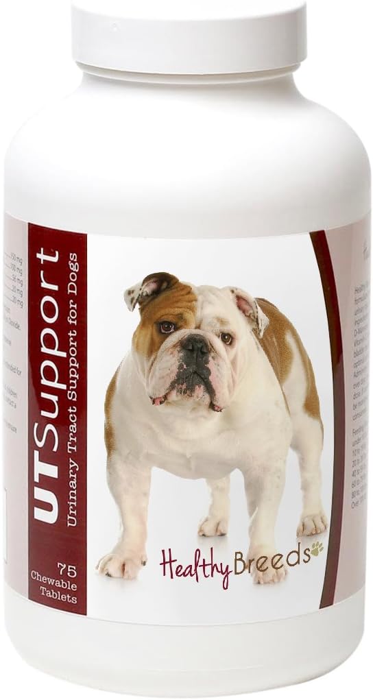 Healthy Breeds Bulldog Żurawinowy Chewables 75 Count