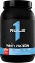 Artykuł 1 Białko serwatki - 24g Białko szybko działające pochodzące z All- Whey Sources z naturalnie występującymi EAA & BCAA do odzyskiwania lub wykorzystania w każdej chwili (2 funty *, Strawberry Banana)