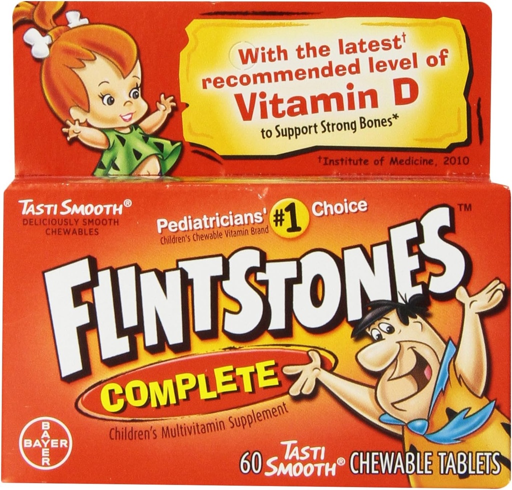 Flintstones Kompletny suplement do żucia dla dzieci, 60