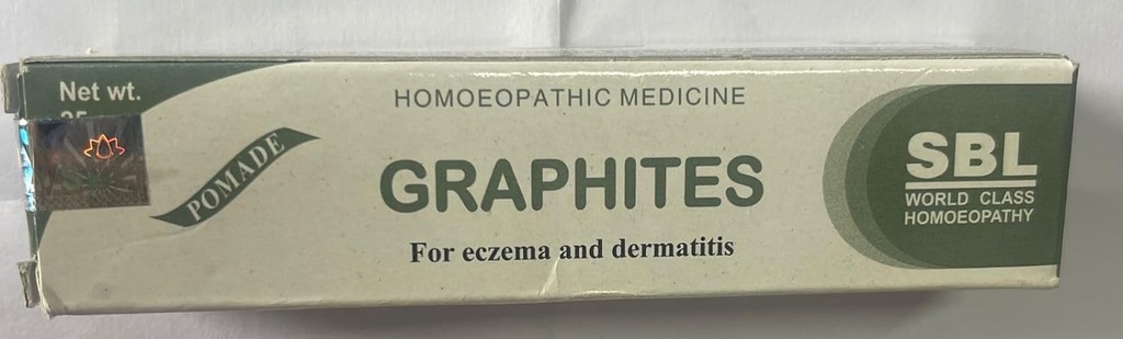SBL Homeopatic Graphites Ointment (25g), Przydatne w wyprysku (mokre i suche), zapalenie skóry,